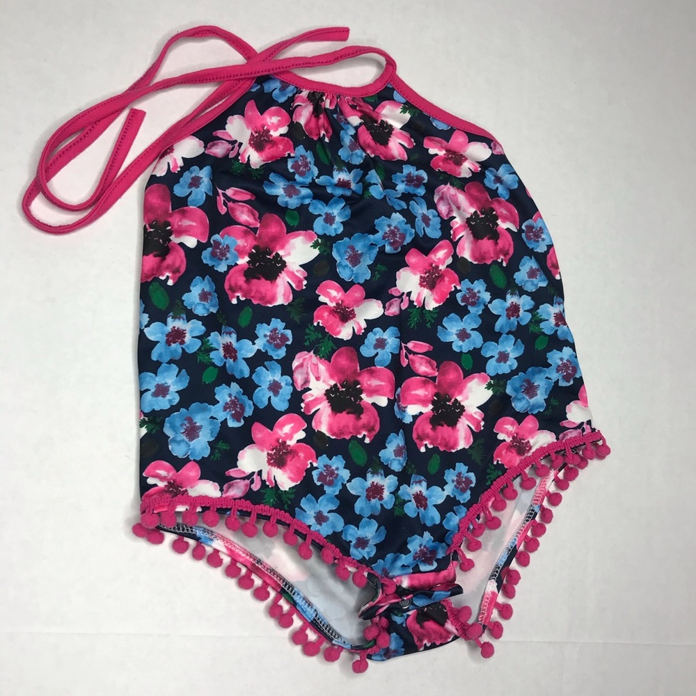 Floral Pom Pom Romper